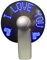 BYFRI Handheld Fan Gadgets Flashing Led Cooler Desktop Cooling Gift Fan with Characters Messages (random Color)