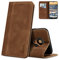 AKABEILA Hülle für Nokia 5.3 Premium Leder Flip Wallet Case mit Magnetverschluss Kickstand Kartenfächer Folio Handyhülle Cover Stoßfest Hellbraun