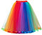 BABYONLINE D.R.E.S.S.® Neu Damen Kurz Retro Rock Hohe Taille Tutu Rock Tüllrock Petticoat 50er Tutu Unterrock Tütü Crinoline Minirock Reifrock Unterrock Kleid Tüll Underskirt für Damen Karnevalspartys