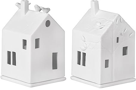 Colour-up 2er-Set Lichthaus Vogelhaus+Baumhaus Windlicht - Räder Design