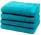 Möve - Superwuschel - 4 X Handtuch - im Set - Baumwolle (50 X 100cm Lagoon)