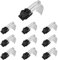 Clips para Fregadero de Cocina, HASLED 10 Piezas Fregadero Cocina de Clips, Clips de Reparación de Instalación, Ángulo Ajustable, Resistente y Duradero, Adecuado para Lavaderos, Fregaderos de Cocina