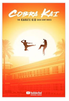 Cobra Kai Staffel 2 – Filmposter auf Leinwand, Poster, Wandkunst, Dekor, Bild, Gemälde für Wohnzimmer, Schlafzimmer, Dekoration, ungerahmt, 30 x 45 cm