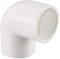 TOP-VIGOR Lot de 5 raccords coudés de 25 mm en PVC à 90 degrés pour raccord de tuyau d'eau en PVC, blanc