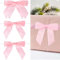 34 Pcs Pink Bows for Gift Wrapping, 3.5 Inch Twist Tie Bows Satin Ribbon Bow, Pink Candy Decorations Bow Decorations for Crafts Tying Up Packages Gift for Christmas Tree Crafts