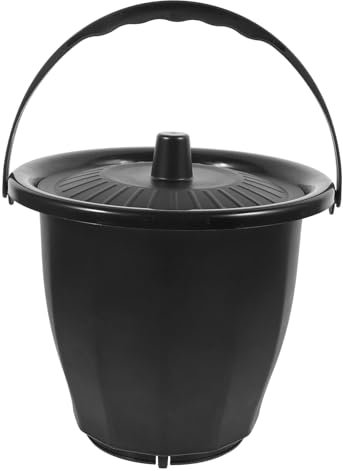 VERDANVERSE Crachoir à Urine Pot De Chambre Couvercle Plastique Solide Portable Stable Usage Adulte Personnes Âgées Chambre Usage