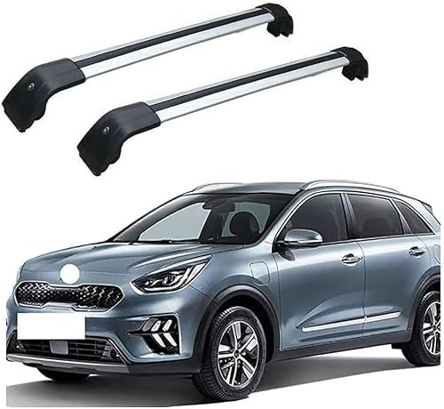 DRYFAL DachträGer RelingträGer für KIA NIRO/NIRO EV 2016-2020 Dachgepäckträger Aluminium mit Dachreling für Fahrradträger Dachboxen Skihalter