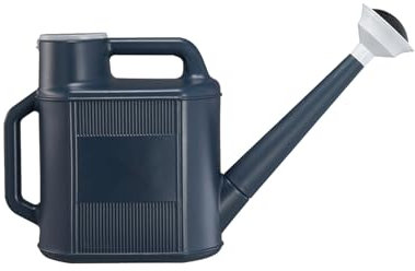 Arrosoir à bec extra long de 10 L très résistant avec pommeau de douche amovible pour plantes délicates, arrosoir de jardinage de grande capacité