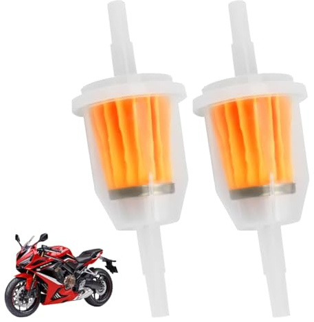 HAGNA 2 Piezas Filtro De Combustible Universal, Filtro Gasolina Moto,Para Motocicleta, Generador, Scooter(6Mm/8 Mm)