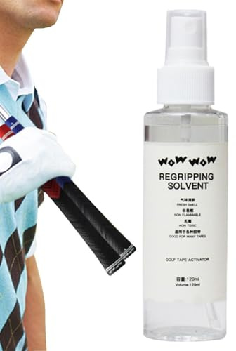 Wellengriff Lösungsmittel - 120 ml 3,9x15,5 cm (1 Stück) Nicht brennbar Schnell trocknend | Wiederverwendbare flüssige Lösung, Club Regripping Adhesive Activator, Verbessern Sie die Grifffestigkeit