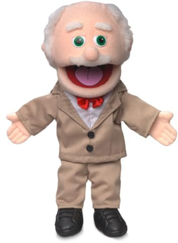 Pops Peach von Silly Puppets | 40 cm Handpuppe für Kinder | Mit Beweglichem Mund Und Armen | Abnehmbare Handwaschbare Kleidung