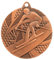 pokalspezialist 10 Stück Medaille Bronze Wintersport Ski aus Stahl 50 mm x 3 mm MMC3950