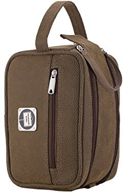 Hauptstadtkoffer - Tiergarten - Beautycase Kulturtasche Kulturbeutel mit Tragegriff, 23 cm, 5,0 Liter, Braun Lederoptik