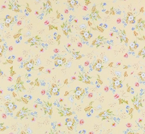 Melody Jane Dolls House Miniature Print 1:12 Scale Rococo Silk Corn Wallpaper