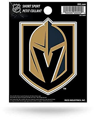 Rico Industries Las Vegas goldene Ritter ssd 3 Flat Vinyl Sport Aufkleber Autoaufkleber Emblem Hockey gestanzt
