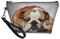 Showudesigns Kulturbeutel aus Leder, Motiv: Englische Bulldogge