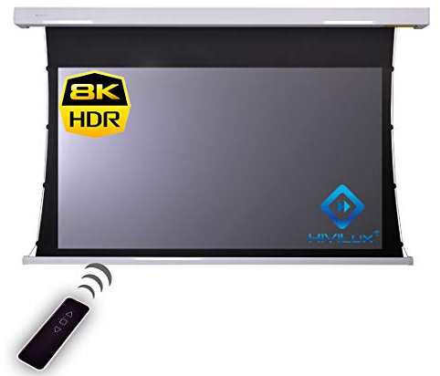 HiViLux® Tension ALR - Pantalla para motor de doble tensión, tela de alto contraste: HiViGrey Cinema 5D/HDR /8K/4K/3D !Not for UST! (120 pulgadas, 16:9, imagen: 265 x 149 cm), color blanco
