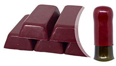 Generico Amaranto Schellack-Packung mit 450 g oder weichem Siegelwachs zum Versiegeln von Weinflaschen, Bierflaschen, Grappa, Likören (Amaranto)