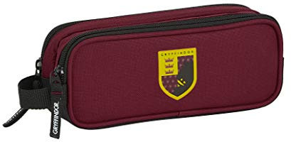 safta Harry Potter Wizard Folio-Ordner mit 4 Ringen, granatrot/schwarz (Rot) - M513, One size