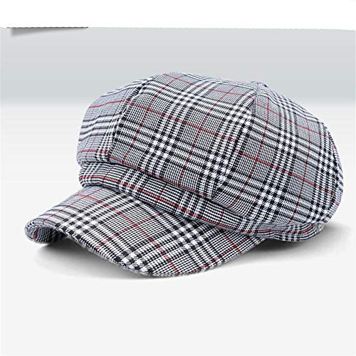 MAOZIm Barett weibliche Sommer Baumwolle und Leinen Baskenmütze achteckige Kappe Maler Hut Mode Mütze Studentenhut