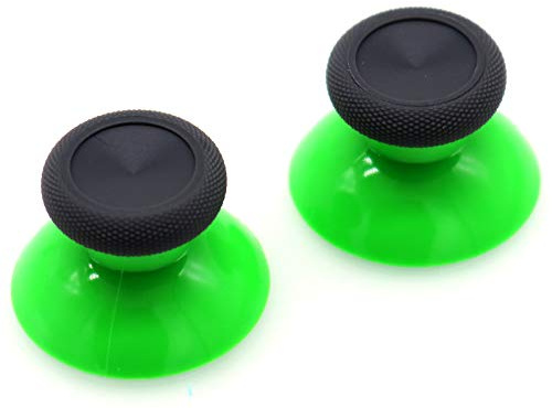 Deal4GO Lot de 2 joysticks analogiques concaves de rechange pour manette Xbox One (vert et gris)