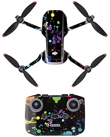 DJFEI Schutzfolie Aufkleber Kit für DJI Mini 2/Mini 4K, DIY wasserdichte Aufkleber Skins Wrap Aufkleber Protector für DJI Mavic Mini 2 Drone und Fernbedienung (B)