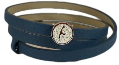 DUR Damen Lederarmband mit SandelementSylt aus 925er Silber A1650.SYLT, MotivSylt