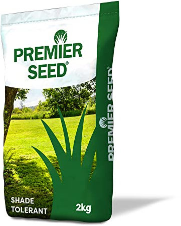 Premier Seed Shade Tolerant Quality Grass Seed for Low Sun Gardens (2kg)