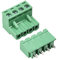 mapa di sourcing 4 Pin 5.08mm Pitch Maschio Femmina PCB Vite Morsettiera 5 Set