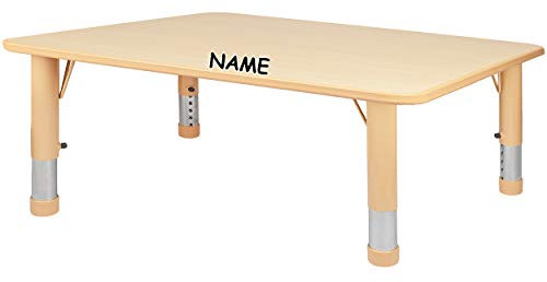 alles-meine.de GmbH Tisch & Stühle Sitzgruppe Artikel & Farbe frei wählbar Tisch/Kindertisch - mitwachsend - Größen & Farbwahl - 1 bis 8 Jahre - inkl. Name - Holzfarben -..
