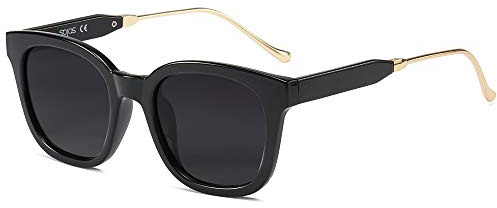 SOJOS Polarisiert Sonnenbrille Damen Herren Retro,Vintage Modern Trendy Quadratische Stylish Sonnenbrillen SJ2050