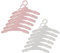 Kleiderbügel Plastik Puppenkleiderbügel Spielzeug Kleiderbügel Mini Kleiderbügel Miniatur Kleiderbügel Weiß Kleiderbügel Rosa Kleiderbügel Puppe Kleidung Zubehör für 14-18-zoll-puppen-outfits,12 Stück