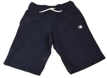 Champion Kinder und Jugendliche Legacy Basics-Pro Jersey Bermuda Shorts, Marineblau, 7-8 Jahre