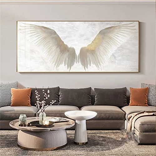 Diamond Painting Bilder Set,DIY 5D Dimanten Painting Engelsflügel weiß Kinde,Full Drill Groß Erwachsene,Diamant Malerei Kits Vollbild Diamond Dot Cross Stickerei Craft Buddy Art for Home Wall Decor