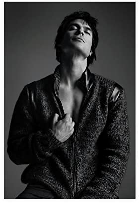 MOIT Leinwandposter Schauspieler Ian Joseph Somerhalder 1, Schlafzimmer-Dekor, Sportlandschaft, Büro, Raumdekoration, Geschenk, ungerahmt, 30 x 45 cm