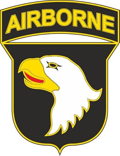 U24 Aufkleber U.S. Army 101st Airborne Division 9 x 12 cm Autoaufkleber Sticker Konturschnitt