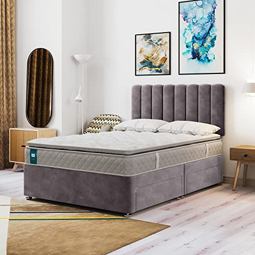 Sealy Alston Gel Advantage Pillow Top Mattress,PostureTech Springs,Geltex,100 PercentRecyclable,Medium,Single,3ft,90x190