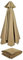 Rechange Toile De Parasol De Jardin (2.7m/3.0m) Dessus De Parapluie De Remplacement pour 6 Bras/8 Bras, Toile De Rechange Housse De Parapluie, pour Terrasse/Jardin/Piscine/Parapluie en Porte-à-Faux