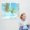 Fliegengitter Fenster Magnet 75 x 55 cm, Insektenschutz Feines undurchdringliches Gitter, Auto Schließen Magnetische Adsorption für Alle Fenster, Weiß