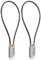 SISAV Serrure à câble long de 50cm/20pouces avec cadenas à combinaison à 4 chiffres,câble de sécurité réinitialisable,pour bagages,valises,armes,casques - couleur argentée 2 Pièces