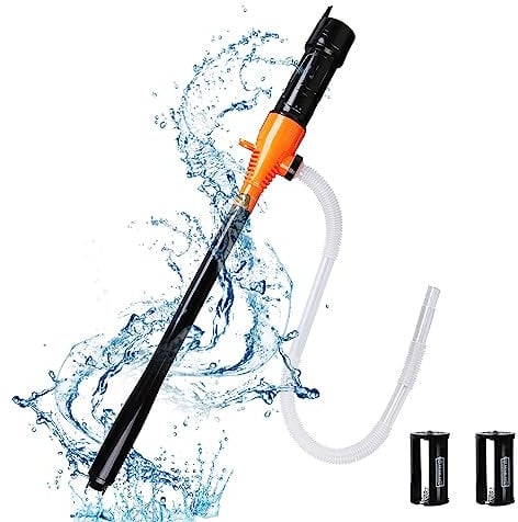 Pompa per liquidi elettrica,Pompa a trasferimento liquido portatile a batteria, pompa a mano elettrica 2,2 galloni al minuto, per diesel, olio, refrigerante, acquario