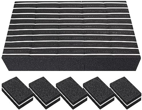 Pulidores de uñas (paquete de 50), mini lima de uñas para uñas acrílicas y uñas naturales, bloque de pulido de uñas de grano 100/180, bloques de pulido a granel para pulidor de uñas, juego de bloques