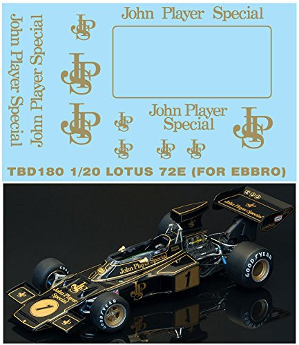 Generisch 1/20 Waterslide Decals für Lotus 72E (X EBBRO) JPS Sponsor TBD180