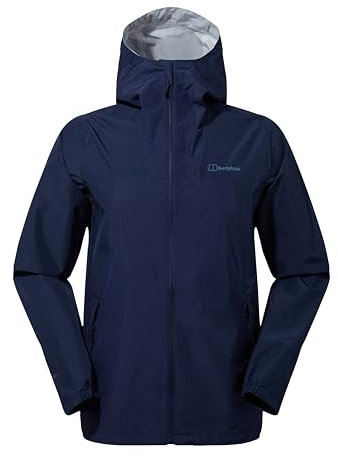 Berghaus Mens Deluge Pro Waterproof Shell Jacket, Adjustable, Durable Coat, Rain Protection, Dusk/Navy Blazer, XXL EU