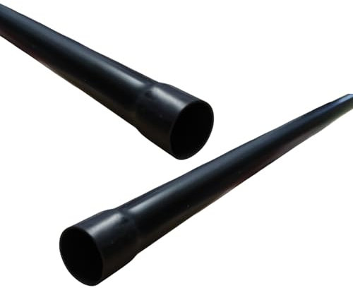 LumenTEC Elektrorohr Starre Kelchform O 20, Schwarz, 2 m, PVC-U, 1 Stück