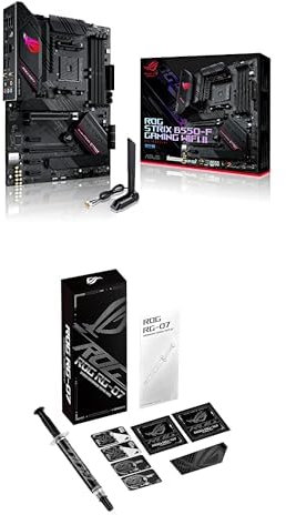 Bundle aus ASUS ROG Strix B550-F Gaming WI-FI II Mainboard mit ROG Wäremeleitpaste ROG RG-07 Kit