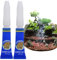 2PCS Aquarium Glue for Plants, Rocks, Coral - Fish Safe, Clear Silicone Sealant, Waterproof, 5g