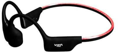 Vieta Pro Auriculares Conducción Ósea Inalámbricos, Bluetooth, Conexión Dual. Cascos Deportivos y Resistentes al Agua, Micrófono Integrado, Batería Larga Duración para Running | Bone Plus Negro