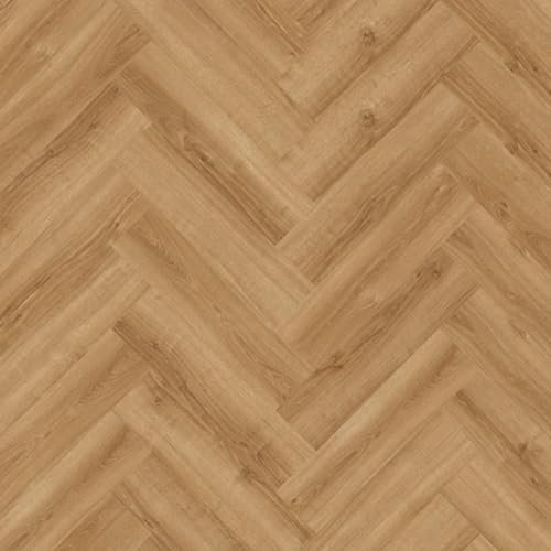 Colos Elba 3556 Wood Effect Glue-Down Luxury Vinyl Tile - Herringbone(2.5mm LVT) For Domestic & Commercial Use, Suitable For Underfloor Heating - Covers 2.4sqm(Single Pack Contains 24 Planks)