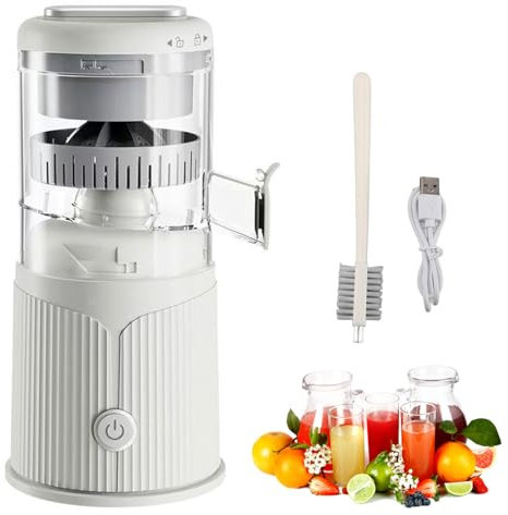 Electric Juicer Machine Electric Citrus Juicer Leakproof USB Rechargeable Juicer Machine with Cleaning Brush,Mini Portable Juicer Machine Squeezer for Lemon, Orange, Citrus, Watermelon, Fruit